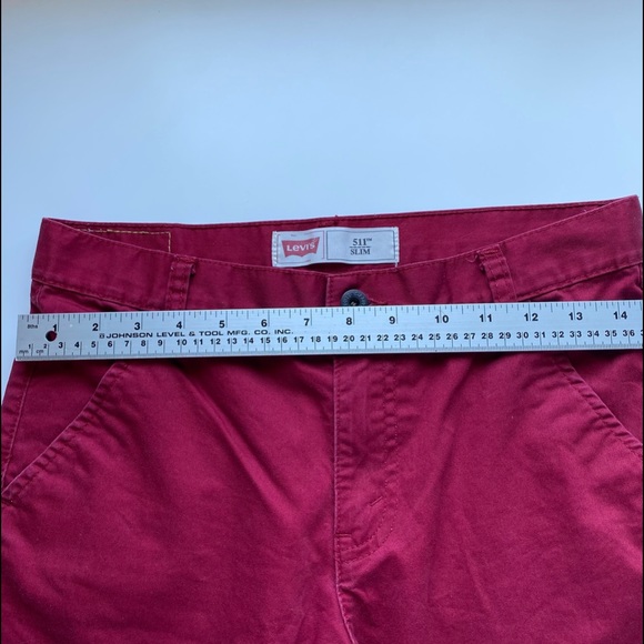 Levi’s 511 Slim fit Red Jeans size 16 Y, W28, L28 - Picture 5 of 9